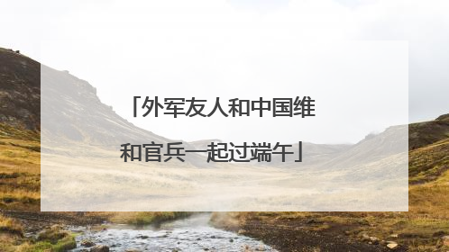 外军友人和中国维和官兵一起过端午