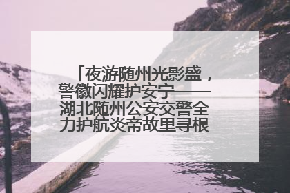 夜游随州光影盛，警徽闪耀护安宁——湖北随州公安交警全力护航炎帝故里寻根节夜游活动侧记