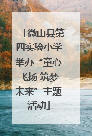 微山县第四实验小学举办“童心飞扬 筑梦未来”主题活动