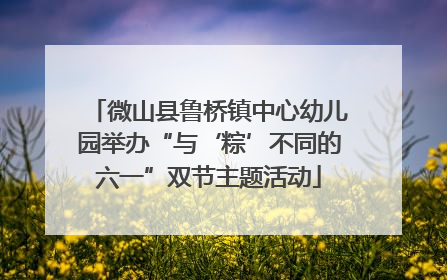 微山县鲁桥镇中心幼儿园举办“与‘粽’不同的六一”双节主题活动