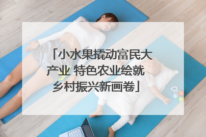 小水果撬动富民大产业 特色农业绘就乡村振兴新画卷