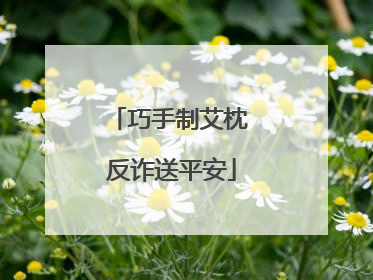 巧手制艾枕 反诈送平安
