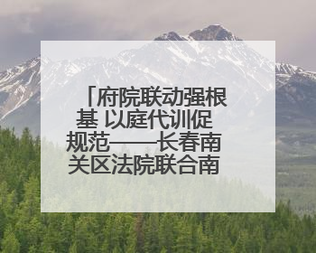府院联动强根基 以庭代训促规范——长春南关区法院联合南关公安分局开展“以庭代训”