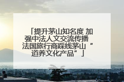 提升茅山知名度 加强中法人文交流传播 法国旅行商踩线茅山“道养文化产品”