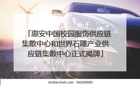 惠安中国校园服饰供应链集散中心和世界石雕产业供应链集散中心正式揭牌
