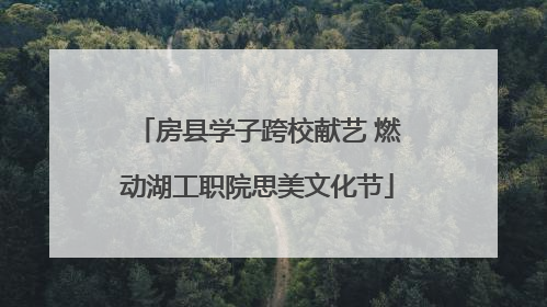 房县学子跨校献艺 燃动湖工职院思美文化节