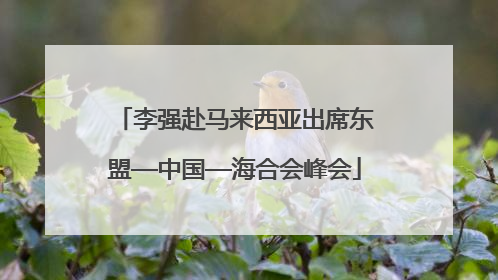 李强赴马来西亚出席东盟—中国—海合会峰会