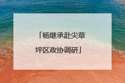 杨继承赴尖草坪区政协调研
