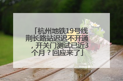 杭州地铁19号线荆长路站迟迟不开通，开关门测试已近3个月？回应来了