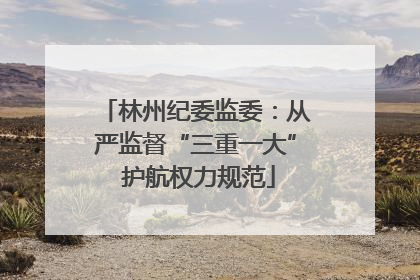 林州纪委监委：从严监督“三重一大” 护航权力规范