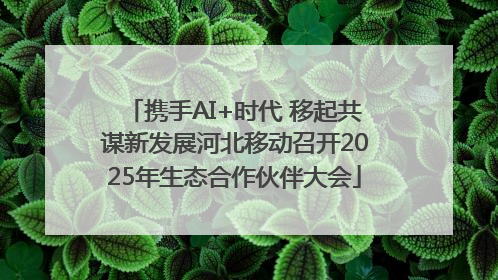 携手AI+时代 移起共谋新发展河北移动召开2025年生态合作伙伴大会