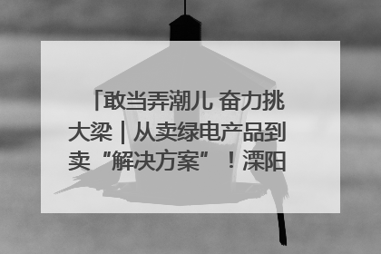 敢当弄潮儿 奋力挑大梁｜从卖绿电产品到卖“解决方案”！溧阳立足产业优势建成五大微电网示范项目