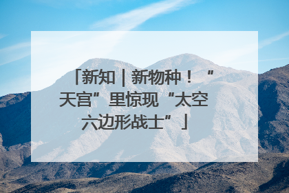 新知｜新物种！“天宫”里惊现“太空六边形战士”