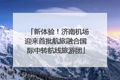 新体验！济南机场迎来首批航旅融合国际中转航线旅游团