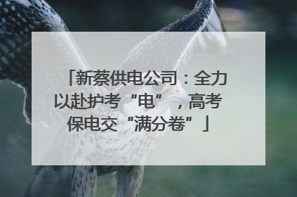 新蔡供电公司：全力以赴护考“电”，高考保电交“满分卷”