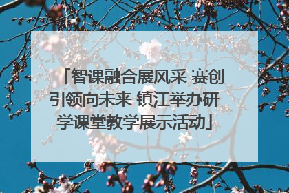 智课融合展风采 赛创引领向未来 镇江举办研学课堂教学展示活动