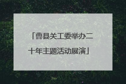 曹县关工委举办二十年主题活动展演