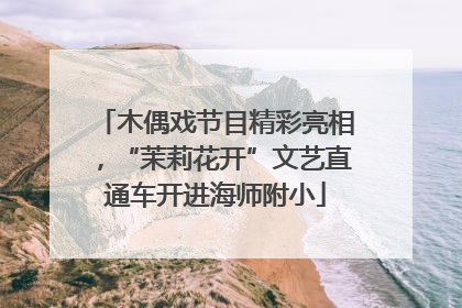 木偶戏节目精彩亮相，“茉莉花开”文艺直通车开进海师附小