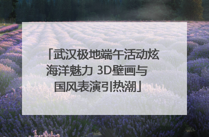 武汉极地端午活动炫海洋魅力 3D壁画与国风表演引热潮