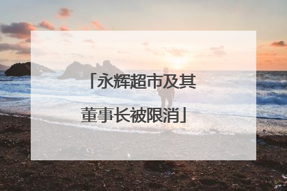 永辉超市及其董事长被限消
