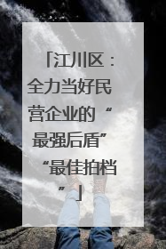 江川区：全力当好民营企业的“最强后盾”“最佳拍档”