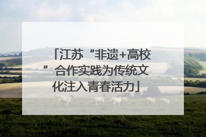 江苏“非遗+高校”合作实践为传统文化注入青春活力