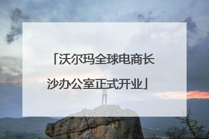 沃尔玛全球电商长沙办公室正式开业