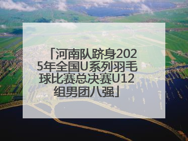 河南队跻身2025年全国U系列羽毛球比赛总决赛U12组男团八强