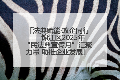 法典赋能·政企同行——锦江区2025年“民法典宣传月”汇聚力量 助推企业发展