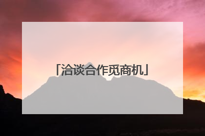 洽谈合作觅商机
