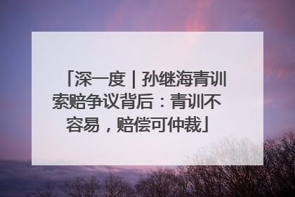 深一度｜孙继海青训索赔争议背后：青训不容易，赔偿可仲裁