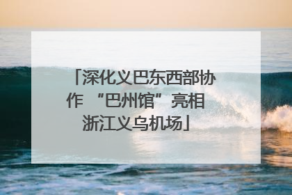 深化义巴东西部协作 “巴州馆”亮相浙江义乌机场