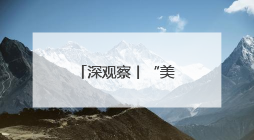 深观察丨“美国的运作是基于心血来潮”
