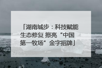 湖南城步：科技赋能生态修复 擦亮“中国第一牧场”金字招牌