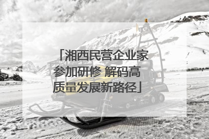 湘西民营企业家参加研修 解码高质量发展新路径