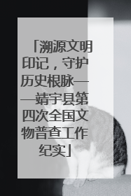 溯源文明印记，守护历史根脉——靖宇县第四次全国文物普查工作纪实
