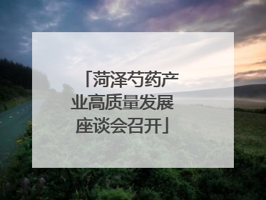 菏泽芍药产业高质量发展座谈会召开
