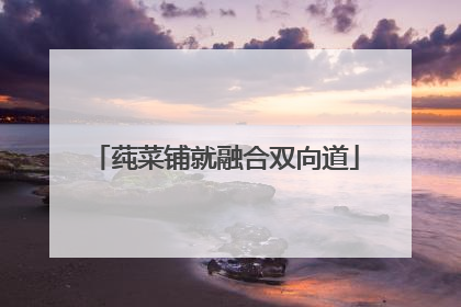 莼菜铺就融合双向道