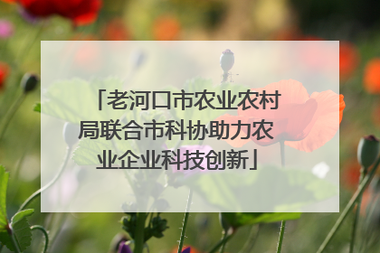 老河口市农业农村局联合市科协助力农业企业科技创新