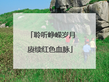 聆听峥嵘岁月 赓续红色血脉