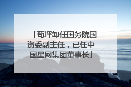 苟坪卸任国务院国资委副主任，已任中国星网集团董事长