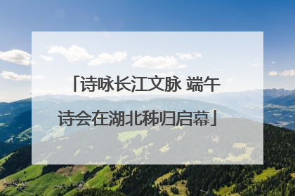 诗咏长江文脉 端午诗会在湖北秭归启幕