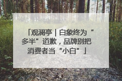 观澜亭｜白象终为“多半”道歉，品牌别把消费者当“小白”