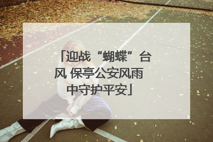 迎战“蝴蝶”台风 保亭公安风雨中守护平安