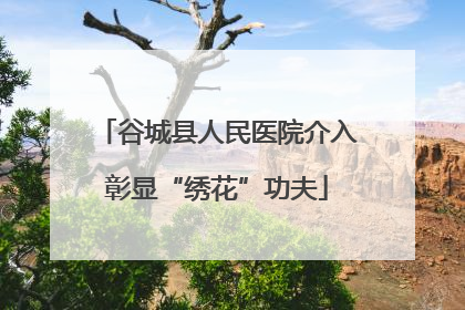 谷城县人民医院介入彰显“绣花”功夫