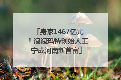 身家1467亿元！泡泡玛特创始人王宁成河南新首富
