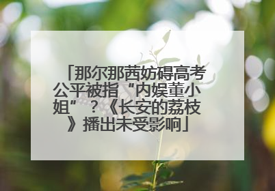 那尔那茜妨碍高考公平被指“内娱董小姐”？《长安的荔枝》播出未受影响