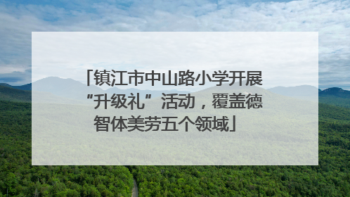镇江市中山路小学开展“升级礼”活动，覆盖德智体美劳五个领域