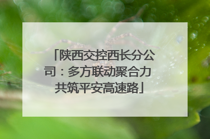 陕西交控西长分公司：多方联动聚合力 共筑平安高速路