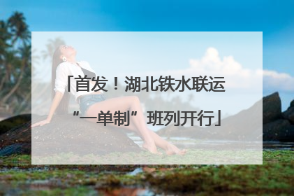 首发！湖北铁水联运“一单制”班列开行